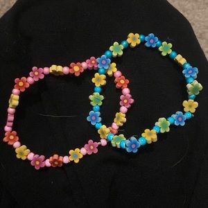 Flower bracelets, 2 colors